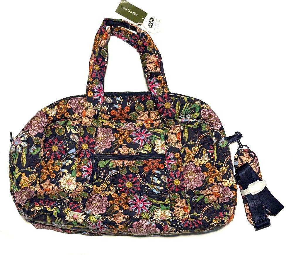 Vera Bradley Star Wars Power The Force Floral Miramar Weekender Bag EXACT NWT